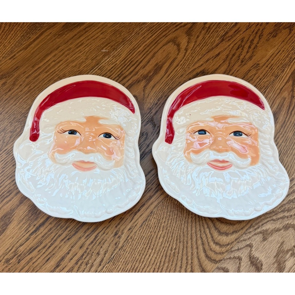 Longaberger Santa Plates